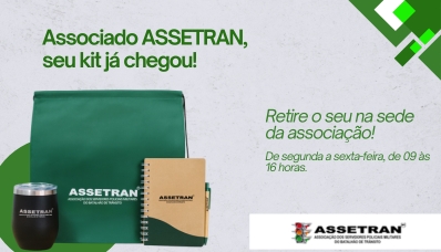 Associado ASSETRAN, seu kit já chegou!